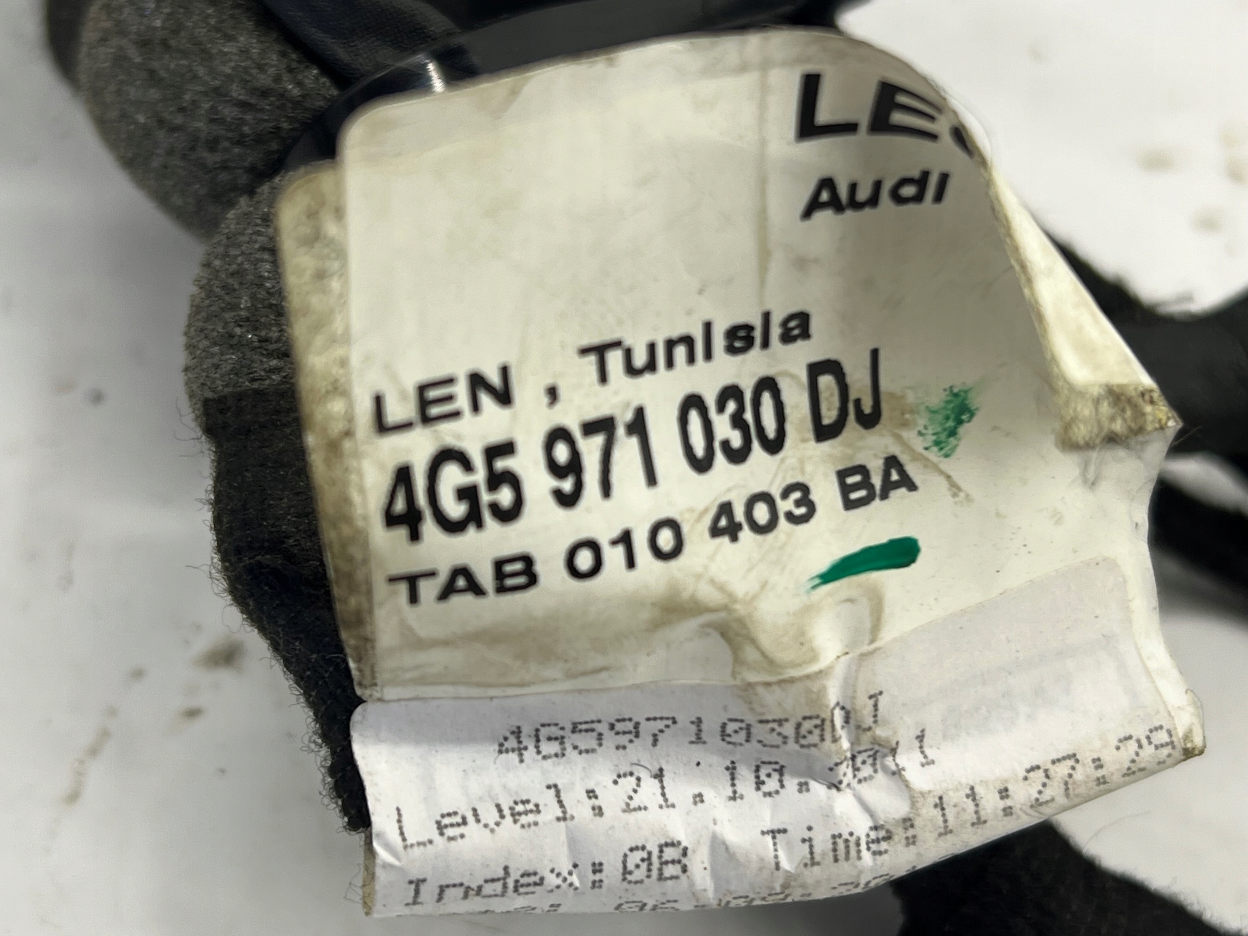 AUDI A6 C7 bundle wiring door front right 4G5971030DJ
