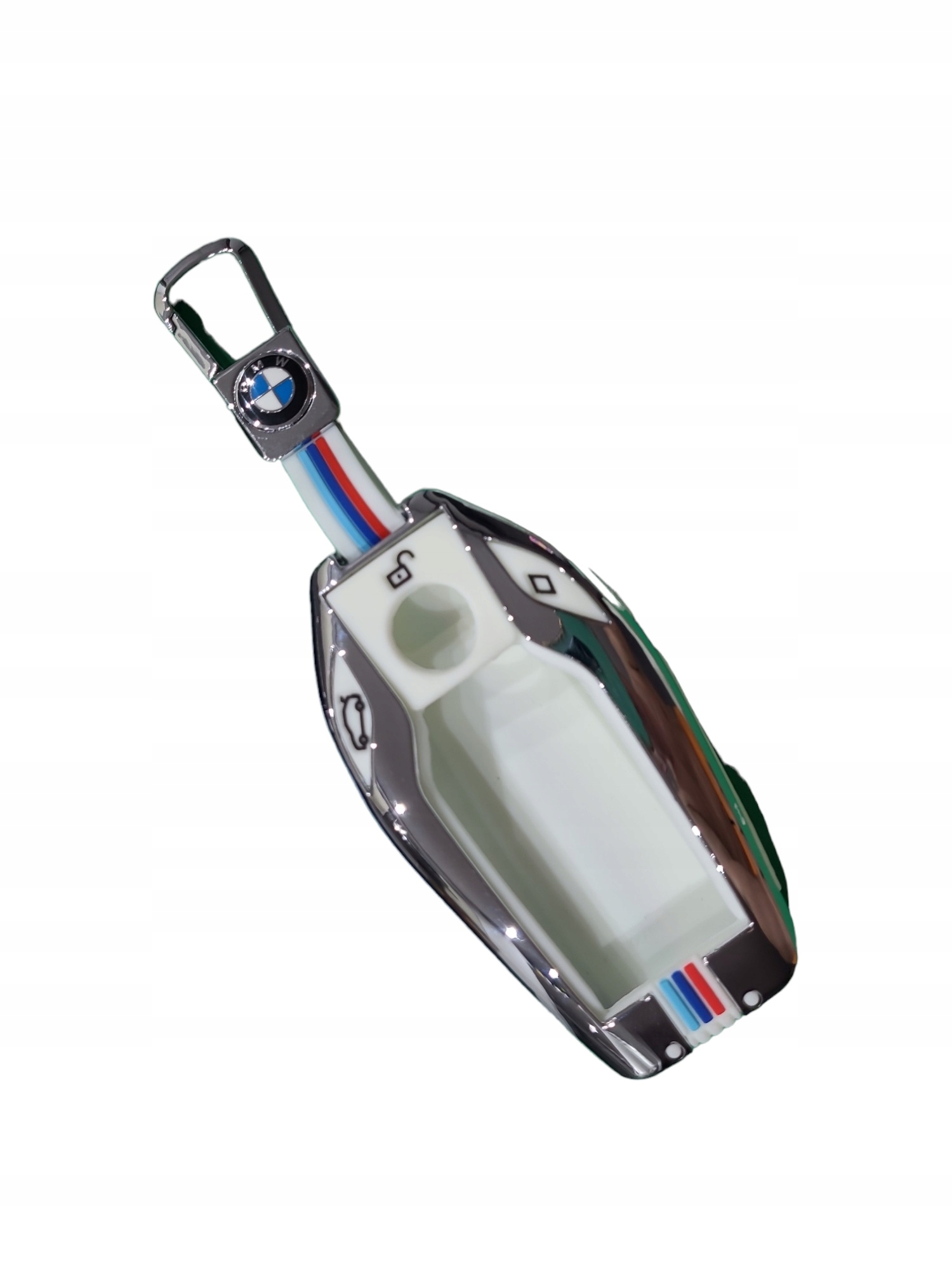 Чехол для ключей для BMW Fluorescent Silver