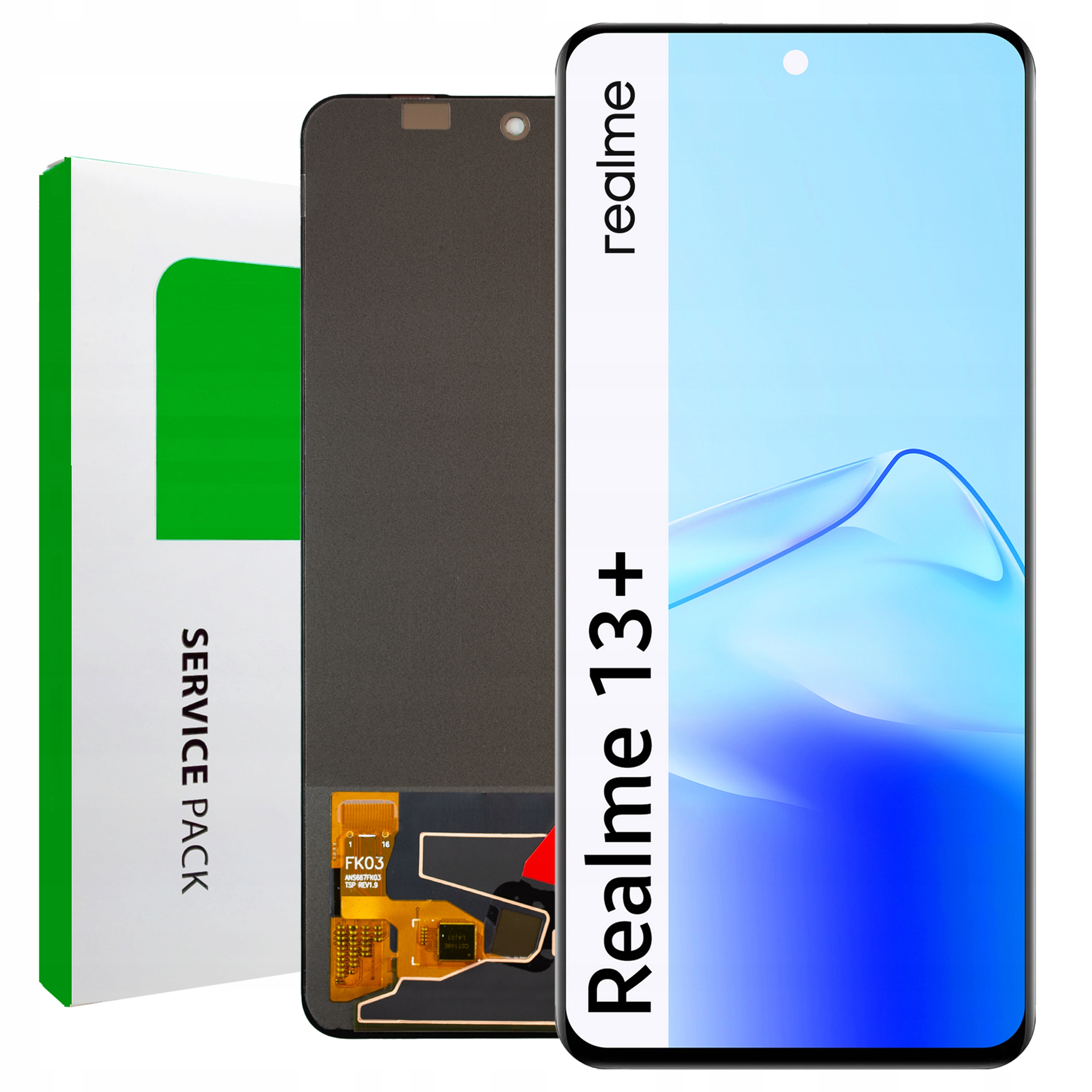 RMX5000 LCD Realme 13 Plus Service Pack Displej Matrica Originál Zila