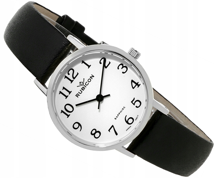 Čitelné Dámské Hodinky Rubicon RNAD89 RBN208 Slim Safír Porcelánové Číslice