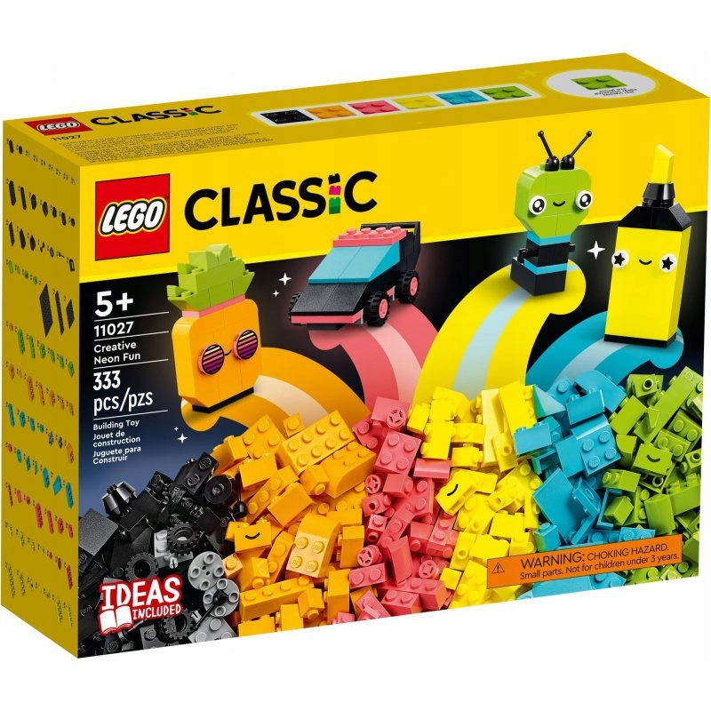 LEGO Classic 11027 Kreatywna zabawa neonowe klocki