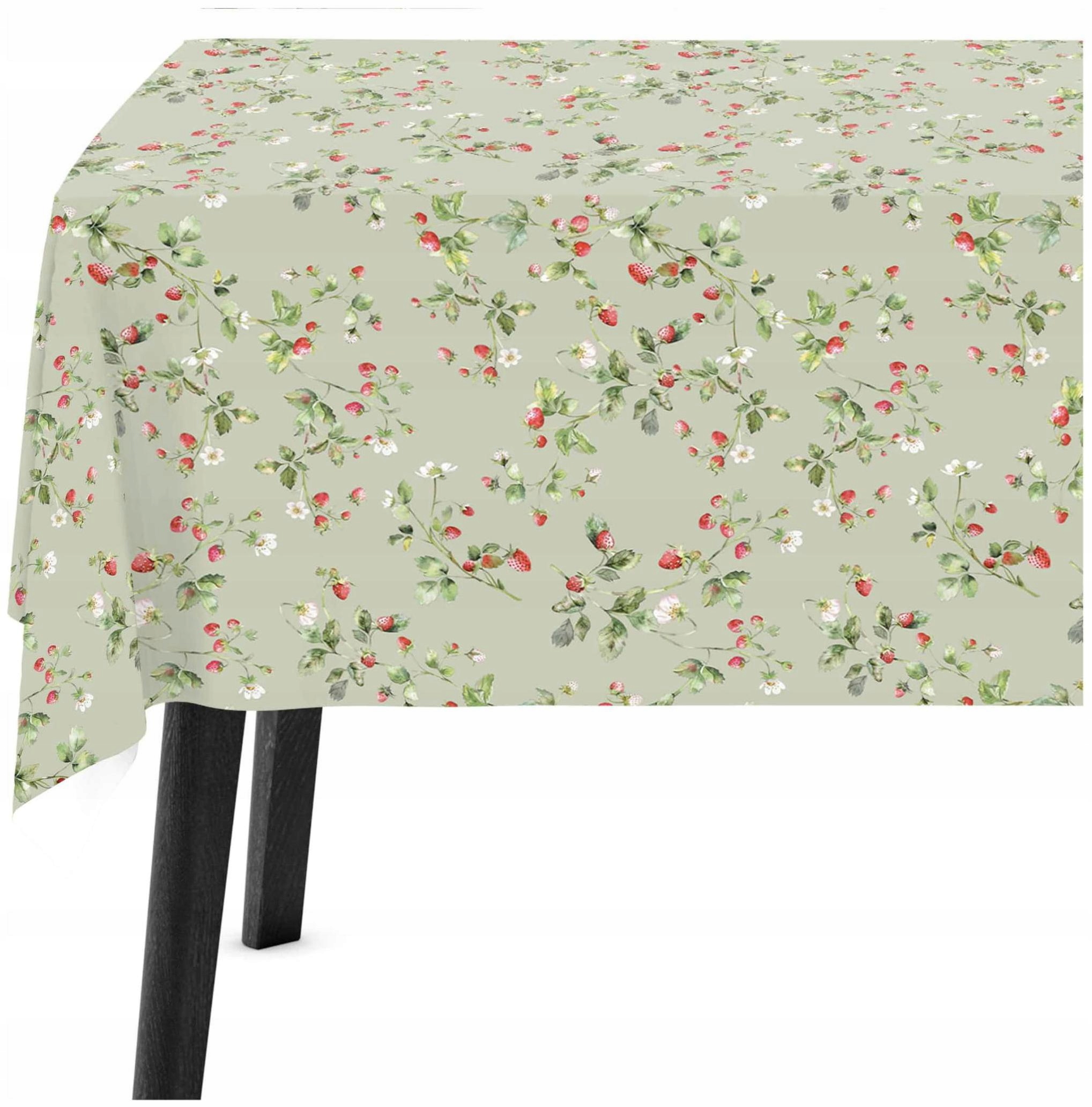 Ubrus odolný proti skvrnám 140 x 260, ubrus na stůl, zelený, 10543 cm