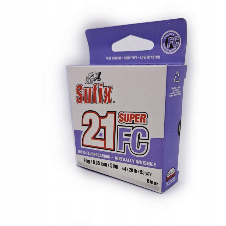 Sufix Żyłka 21 Fluorocarbon Clear 50m 0,40