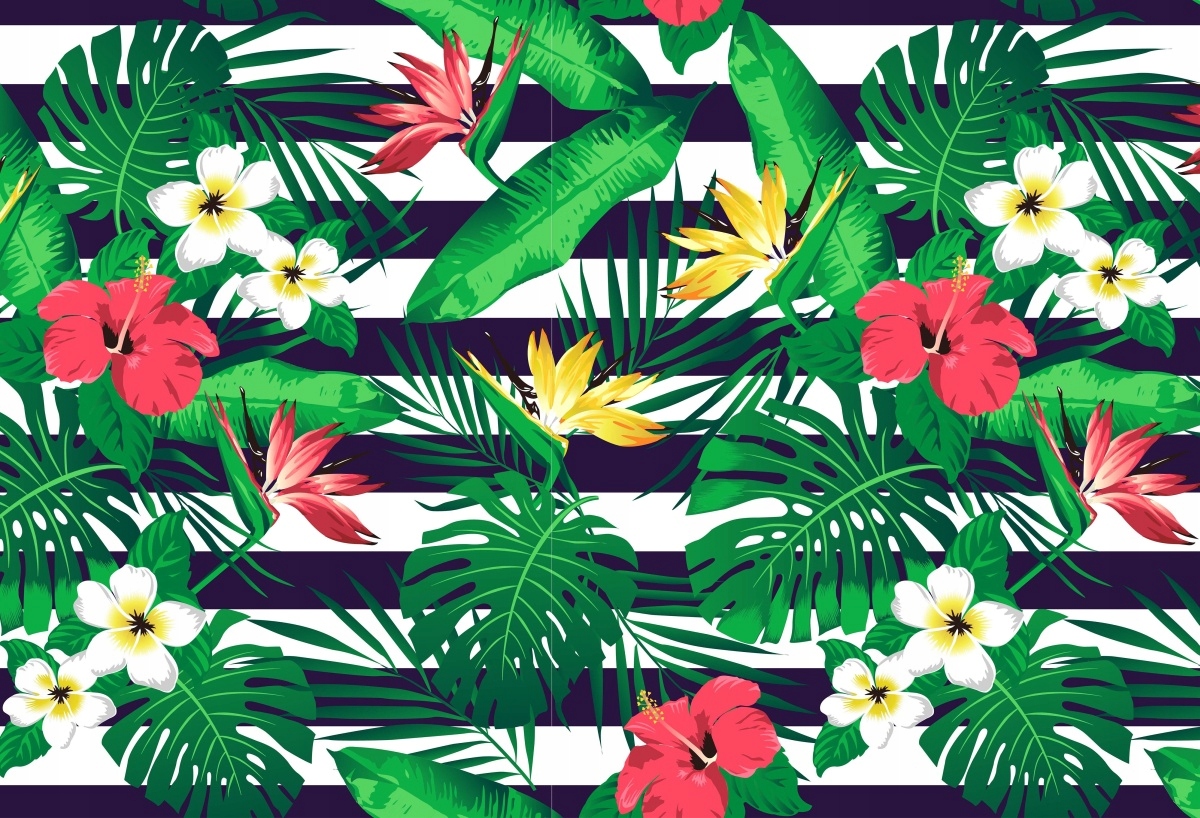 

Tapeta Flizelinowa Tropikalne kwiaty - 104x70