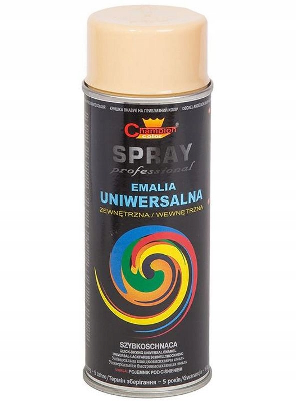 Lakier Spray Beżowy Ral 1001 Champion Professional Emalia uniwers. 400ml