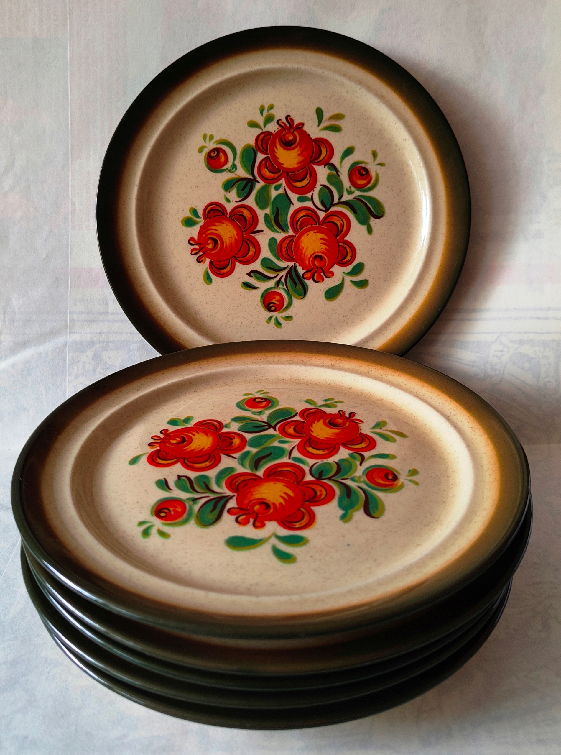 6 talerzyków deserowych porcelit Pruszków