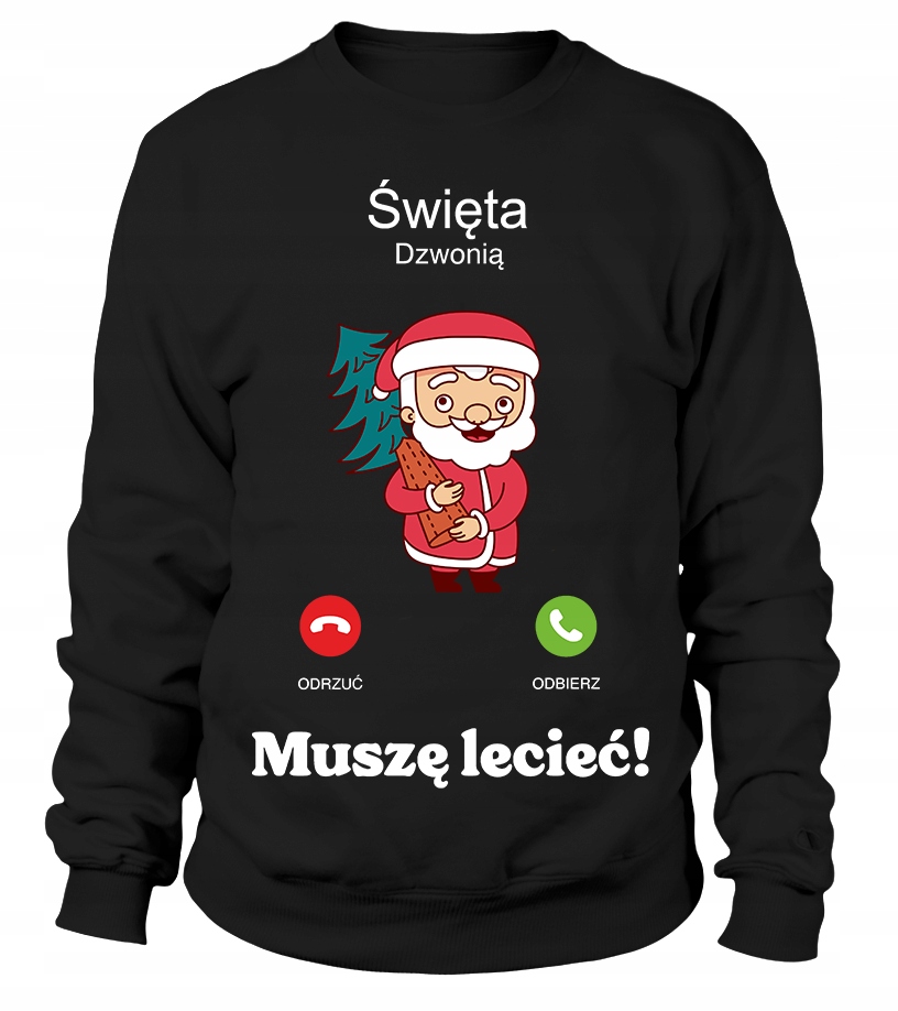 Pánská Mikina Telefon Vánoce Volají 3XL Černá Pro něj Chlapa Manžela Chlapec