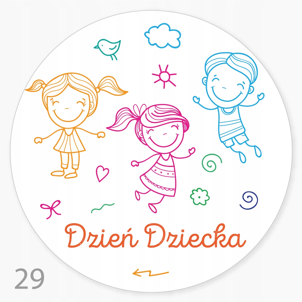

Naklejki Dzień Dziecka Słodycze Ciasto 48