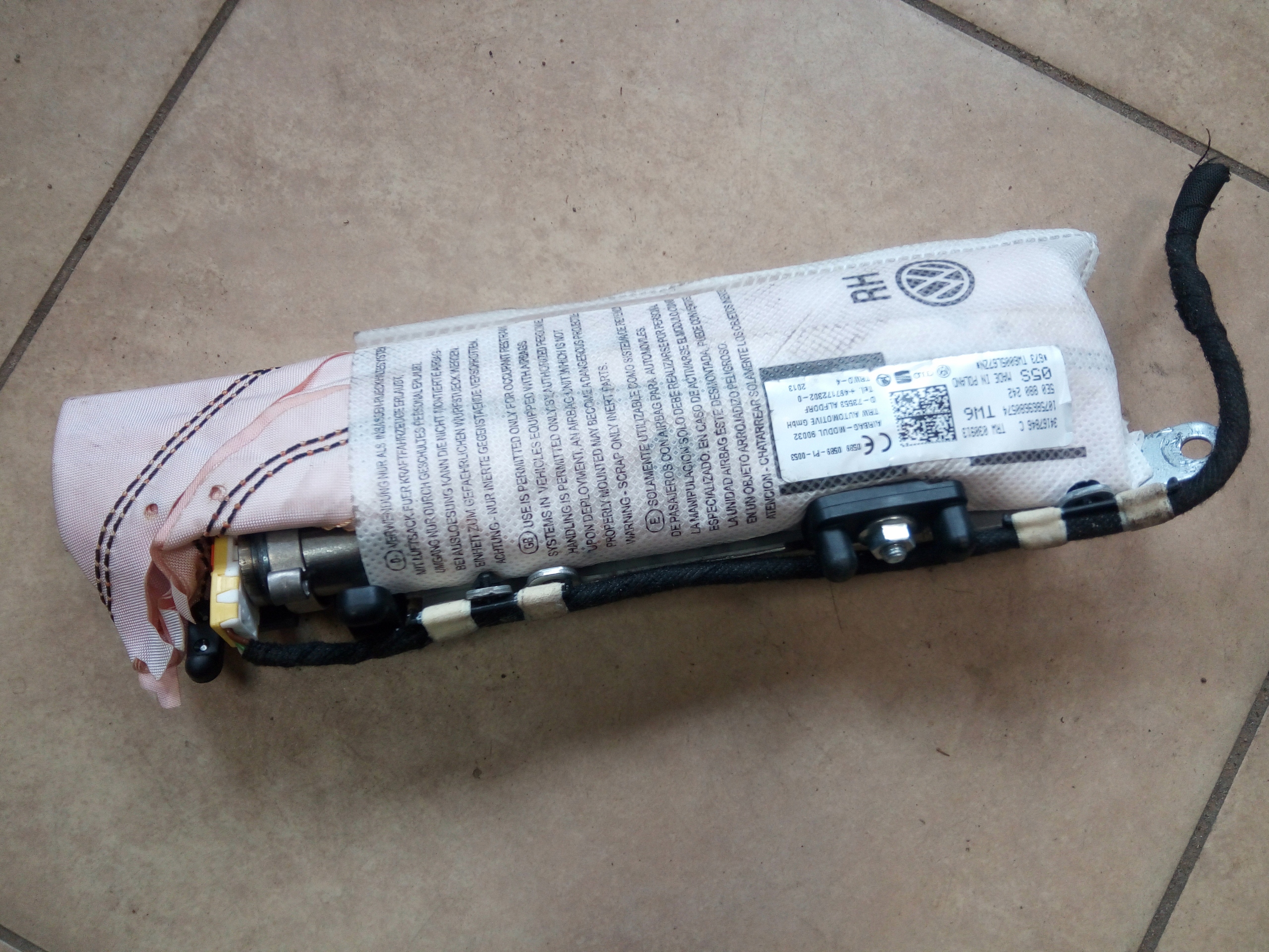 PODUSZKA AIRBAG W FOTEL PRAWA SKODA OCTAVIA III ORYG.*