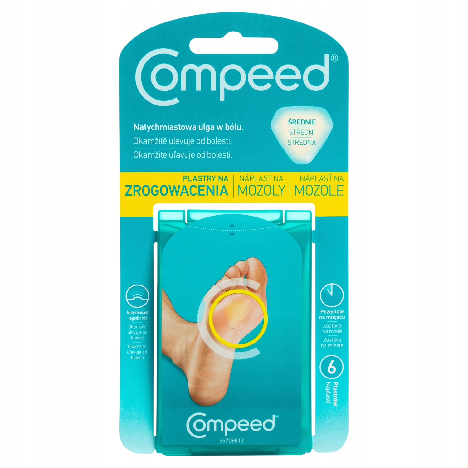 Compeed Plastry na zrogowacenia średnie 6 szt.