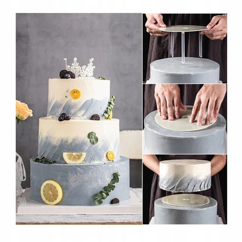 Wsporniki do Tortu Piętrowego+Przekładka 20 cm Typ inny