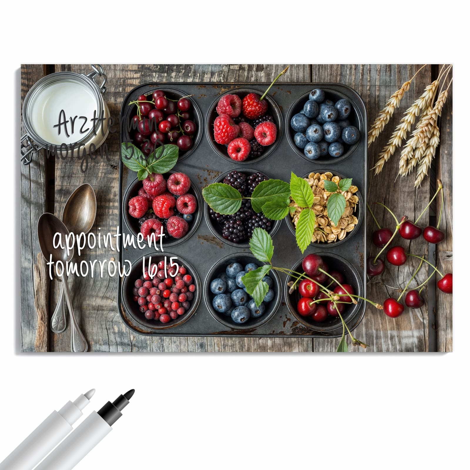 Magnetická tabule Barevné Bobule 60 × 40 cm