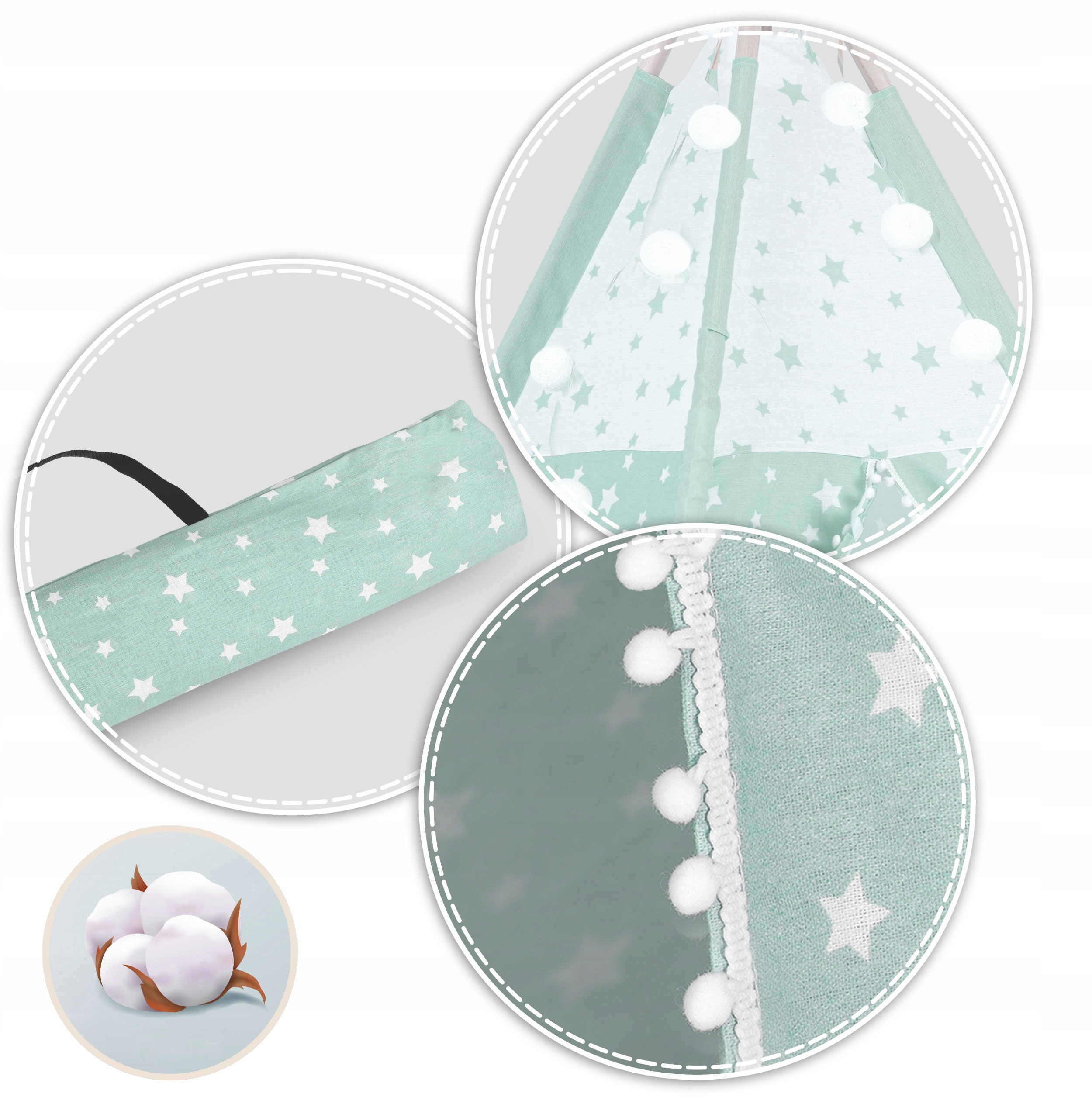 TIPI, namiot, wigwam dla dzieci NUKIDO Kod producenta 740024