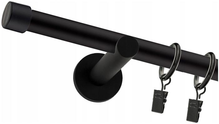 

Karnisz Nowoczesny Czarny Pojedynczy Fi 25mm 160cm