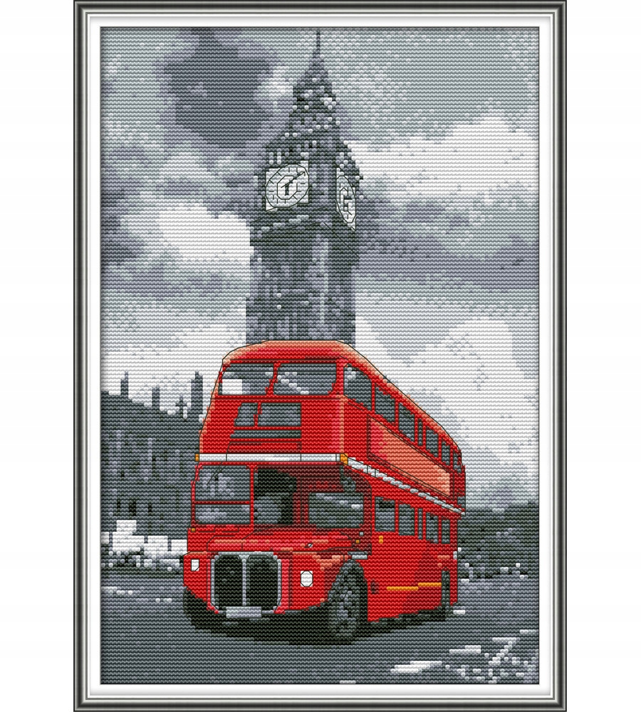 Kanva s potiskem vyšívací sada (kanva,mulina)