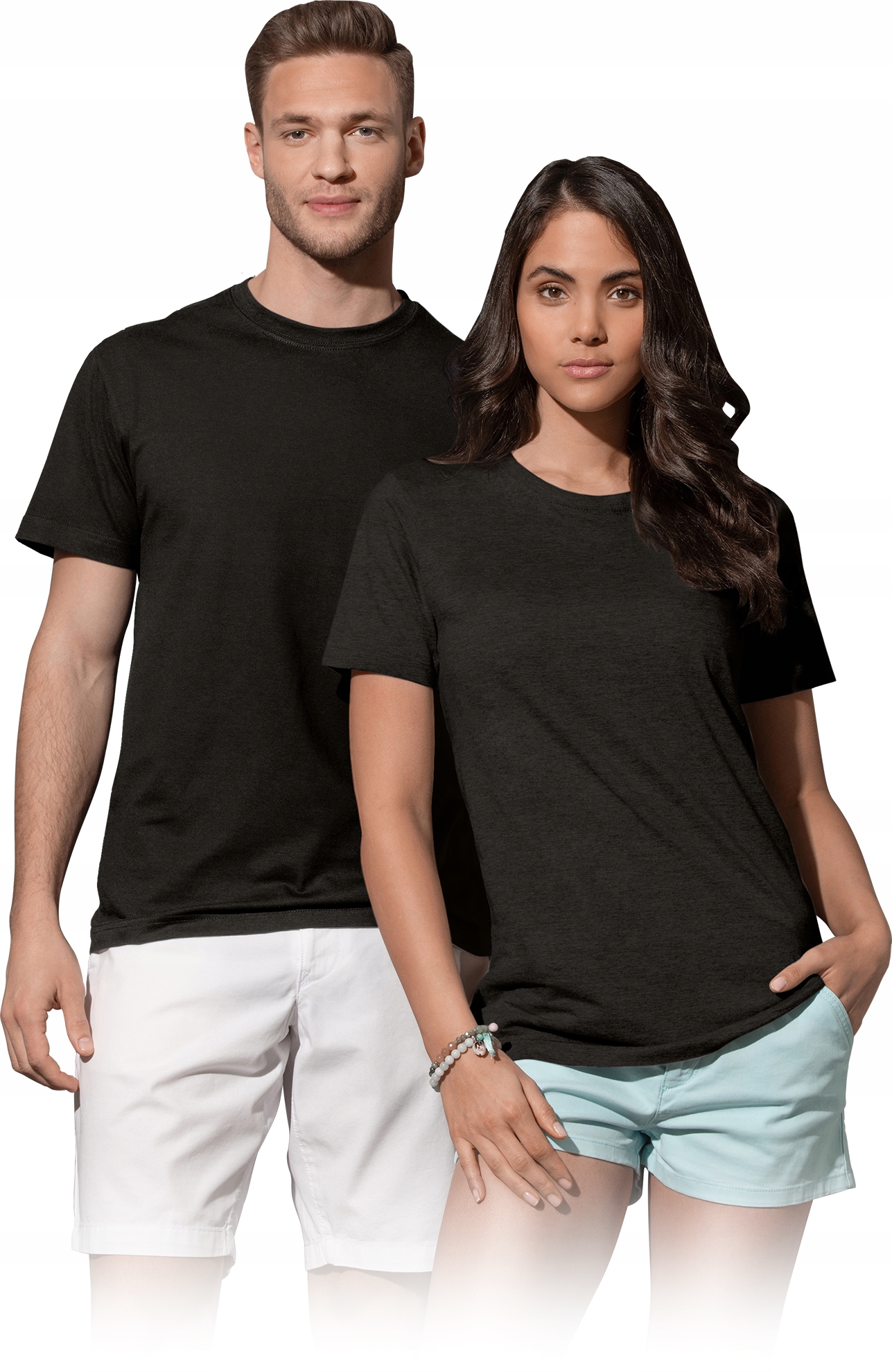 

T-shirt męski bawełniany bez szwów bocznych