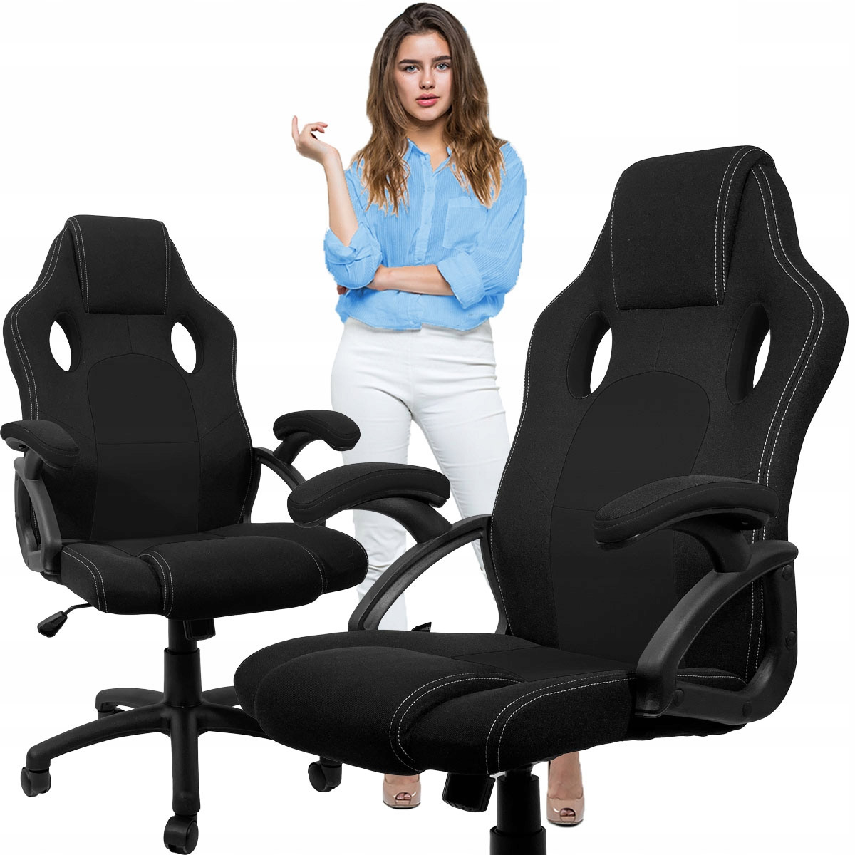 

Fotel Biurowy Gamingowy Krzesło Carrera Fabric