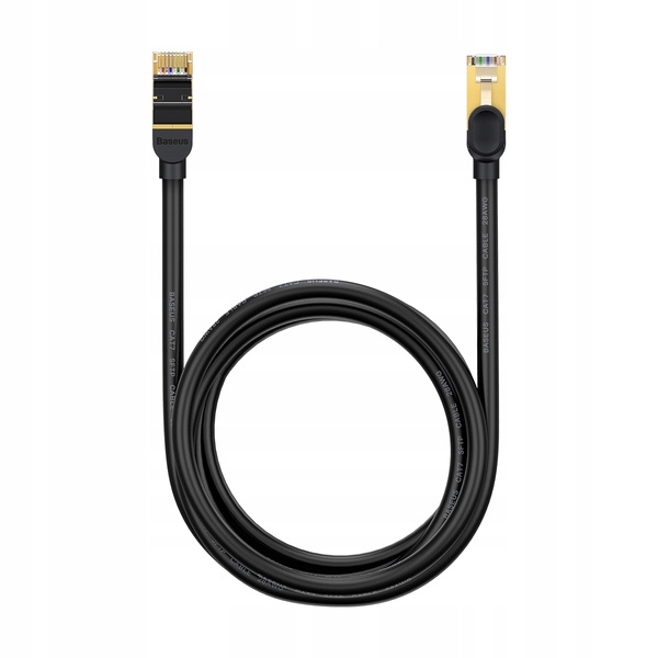 KABEL RJ45 LAN SIECIOWY PRZEWÓD INTERNETOWY ETHERNET CAT7 10Gb/s 2m BASEUS Kolor czarny