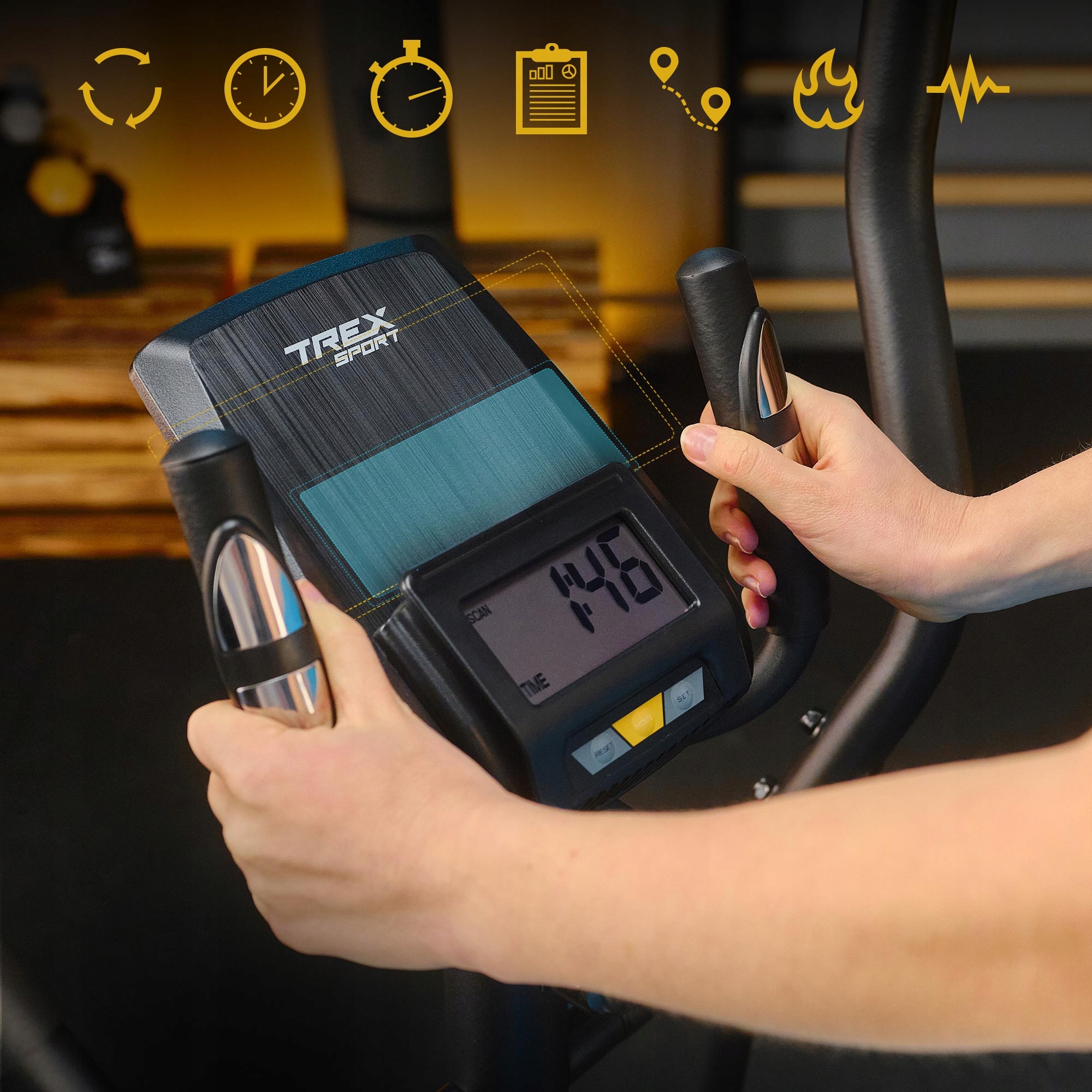 Trenażer eliptyczny orbi-trek magnetyczny treningowy 120kg Dash Trex Sport Model TX-400CT Dash