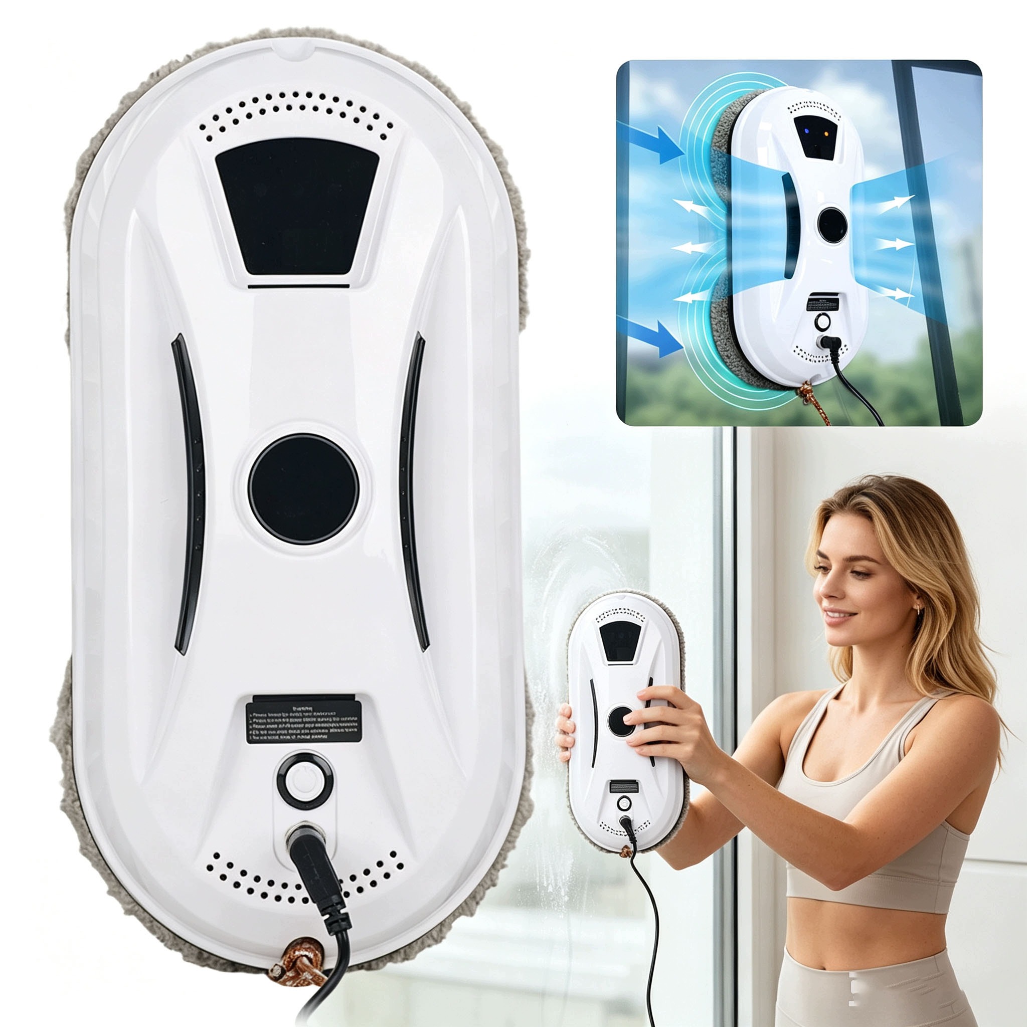 Robot Na Čištění Okenního Skla Zrcadel 10MOPS Chytré plánování trasy