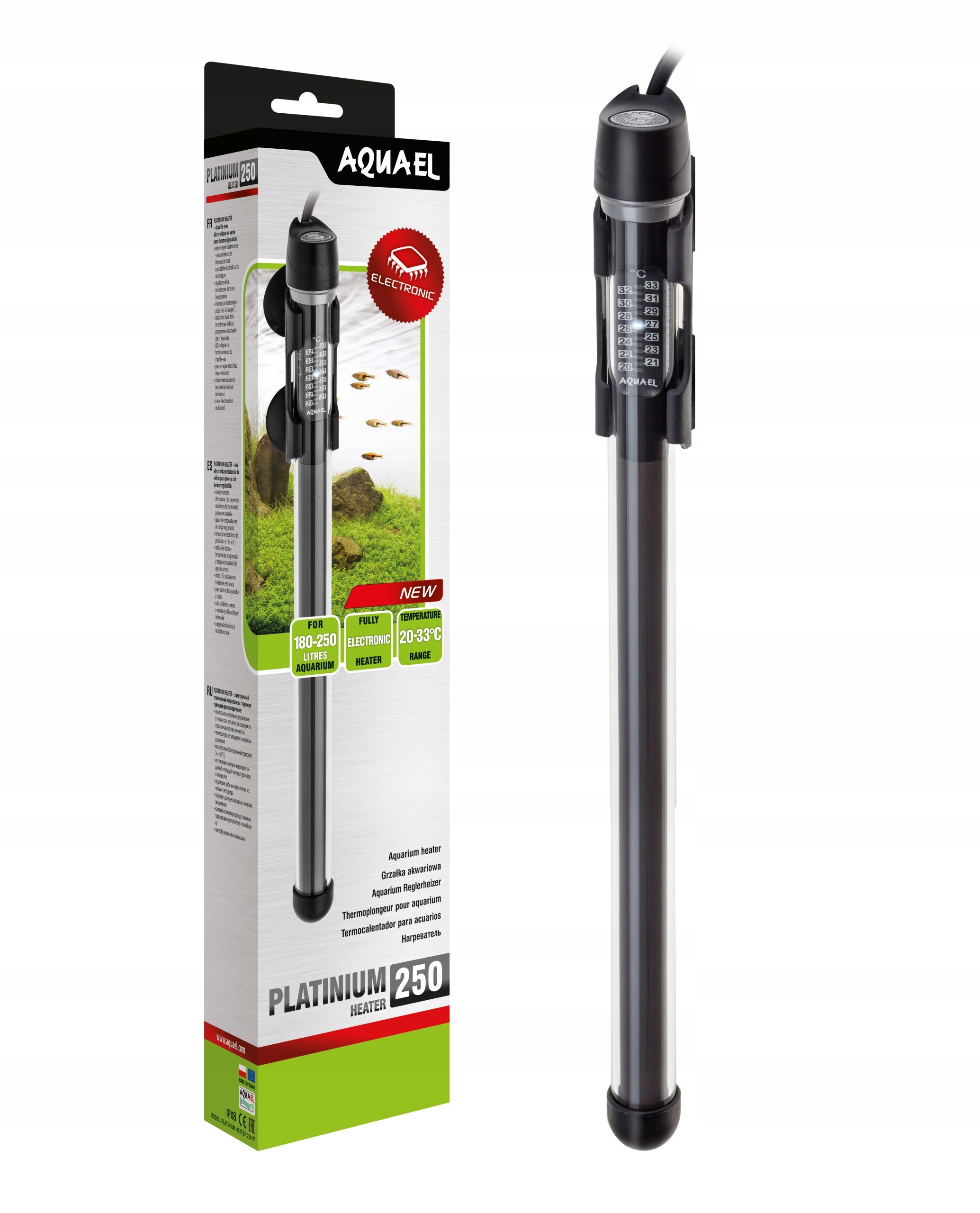 

Aquael Platinium Heater 250W Grzałka Do Akwarium