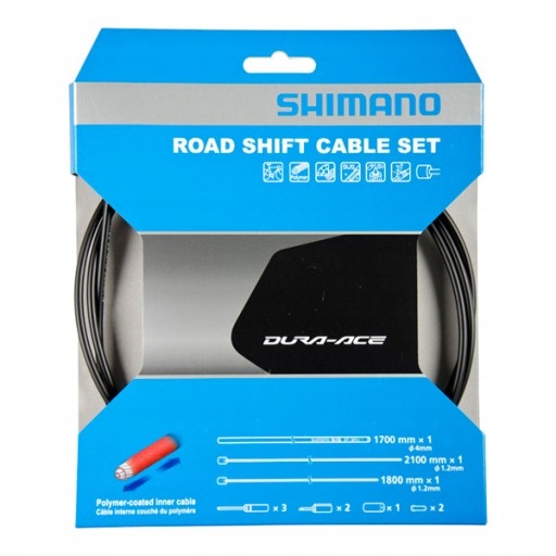 Sada lanek a pancířů přehazovačky Shimano Dura Ace Y63Z98910 polymer