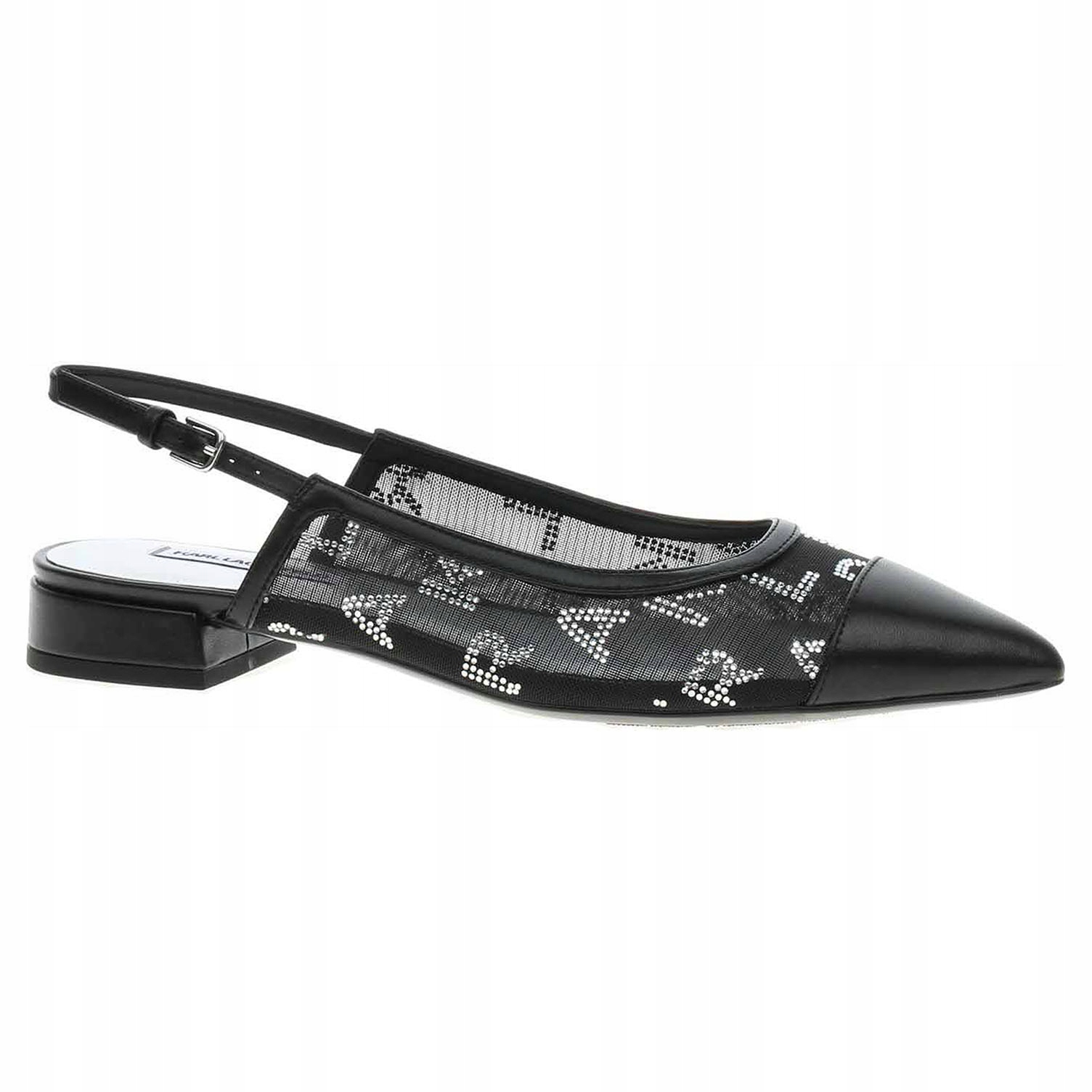 Dámské lodičky Karl Lagerfeld KL40153 M0S black mesh 39