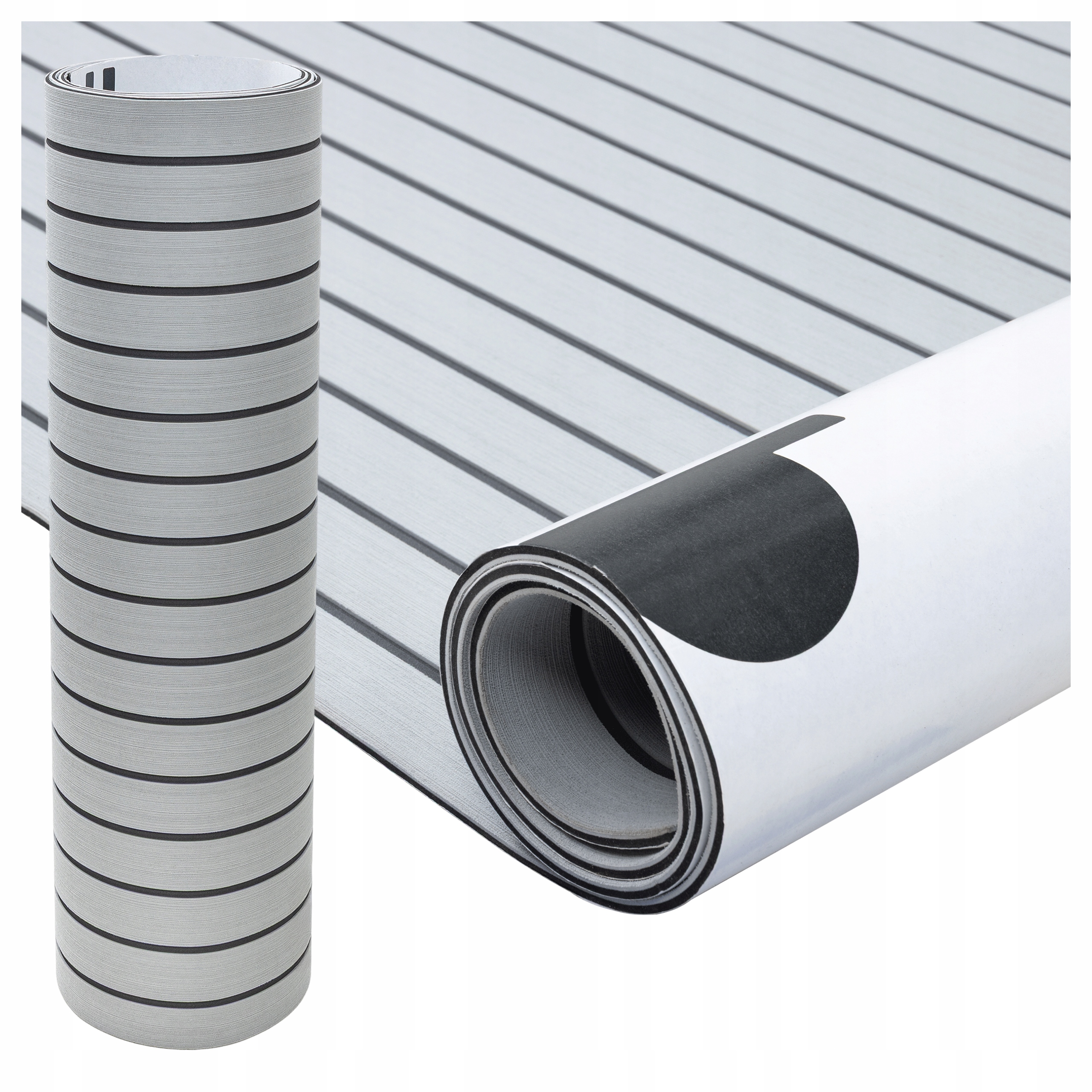 Eva panel, protiskluzová podlahová rohož, světle šedá, pro paluby jachet, 6 mm