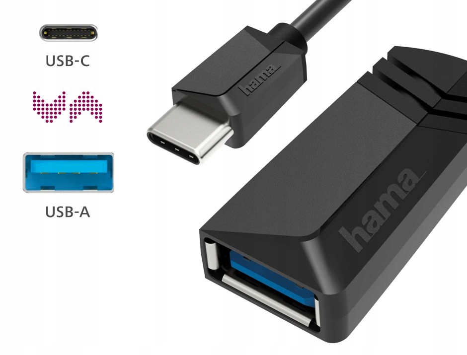 Hama ADAPTER OTG USB-C wtyk - USB-A 3.2 gniazdo Kod producenta 002003120000