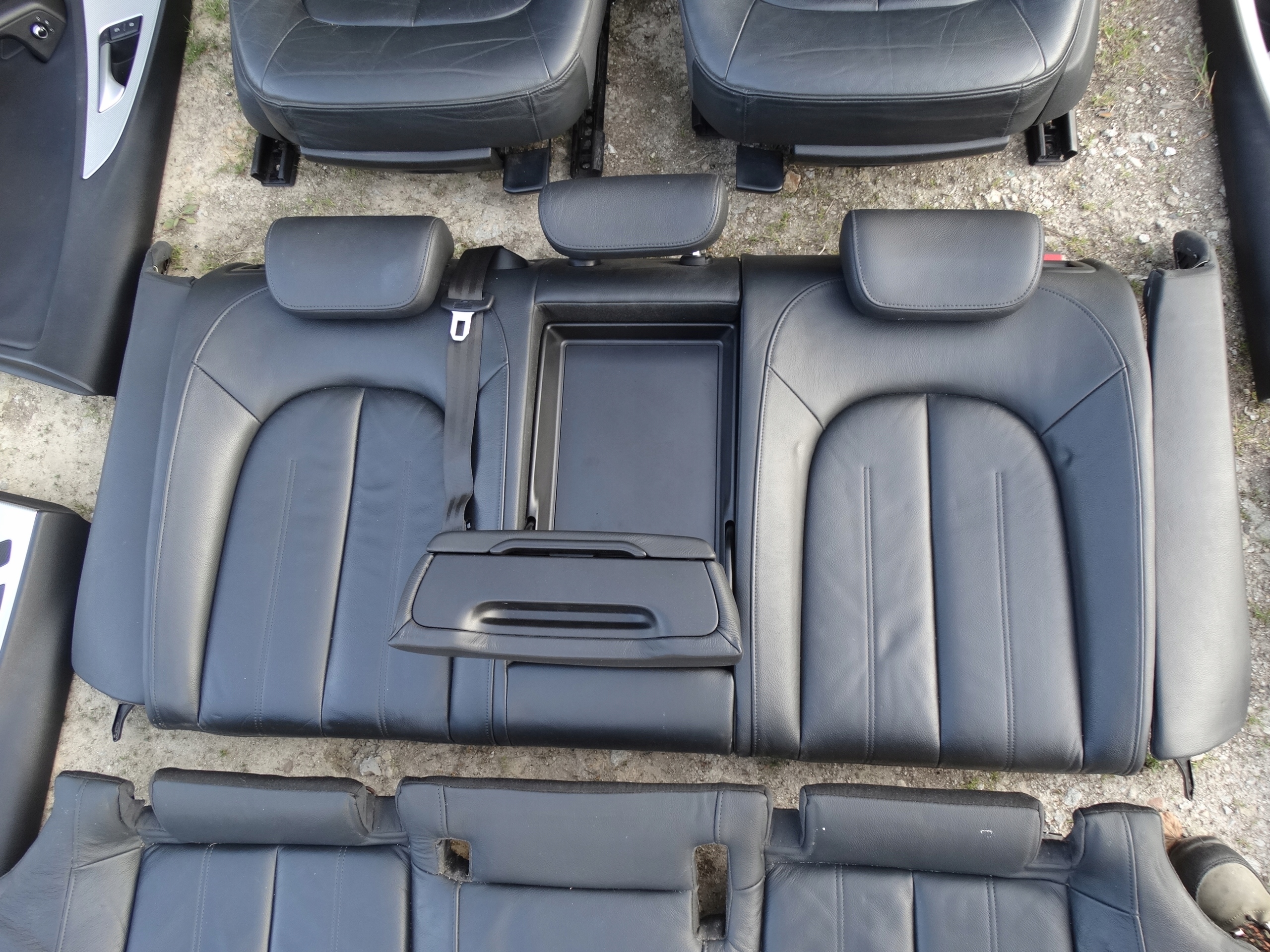 AUDI A6 C7 Berline 11-18 Siège Noir Cuir, en cuir KOMPLET SUPER STAN