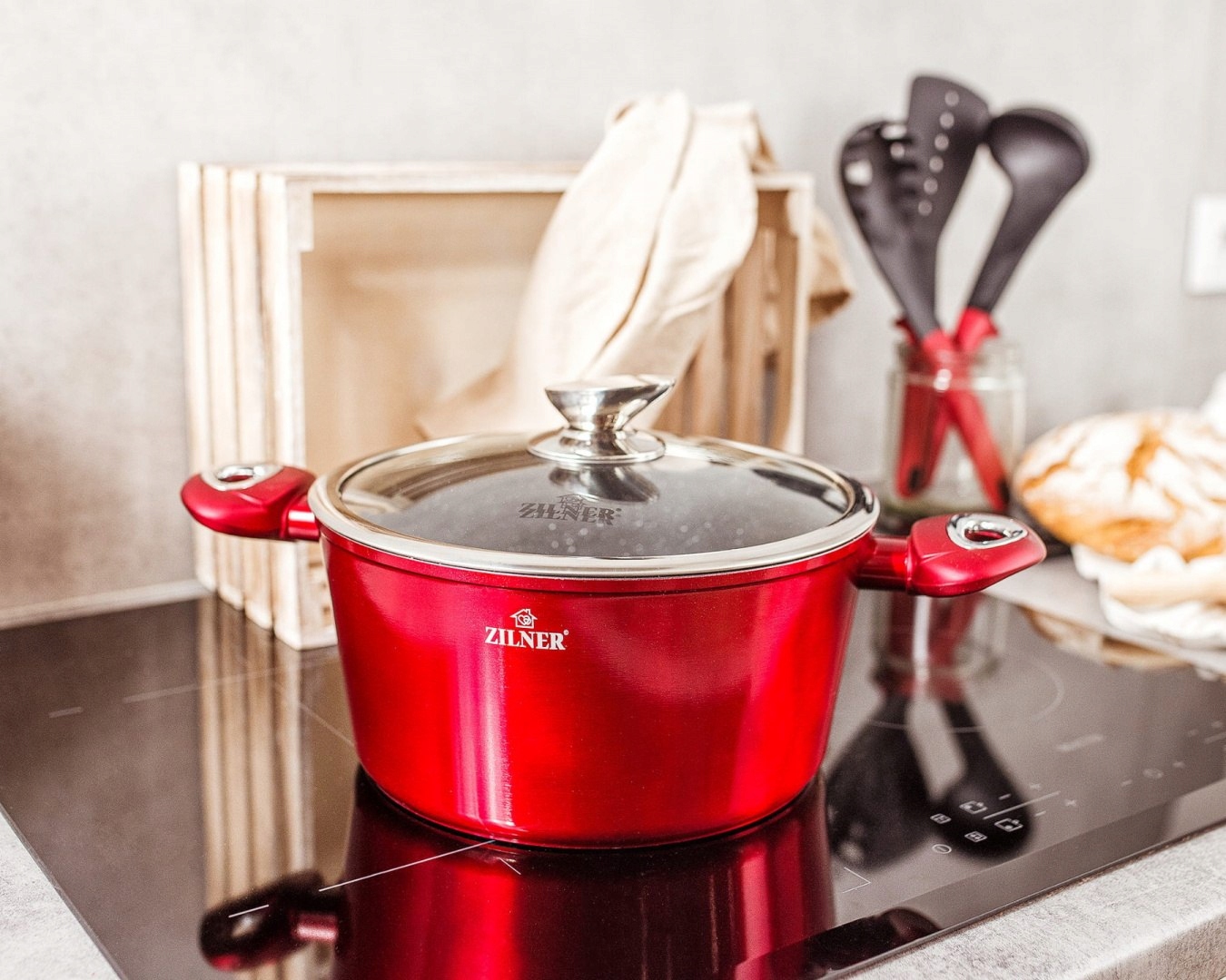 ZESTAW GARNKÓW MARMUROWYCH GARNKI KOMPLET 6 ELE Liczba elementów w zestawie 6