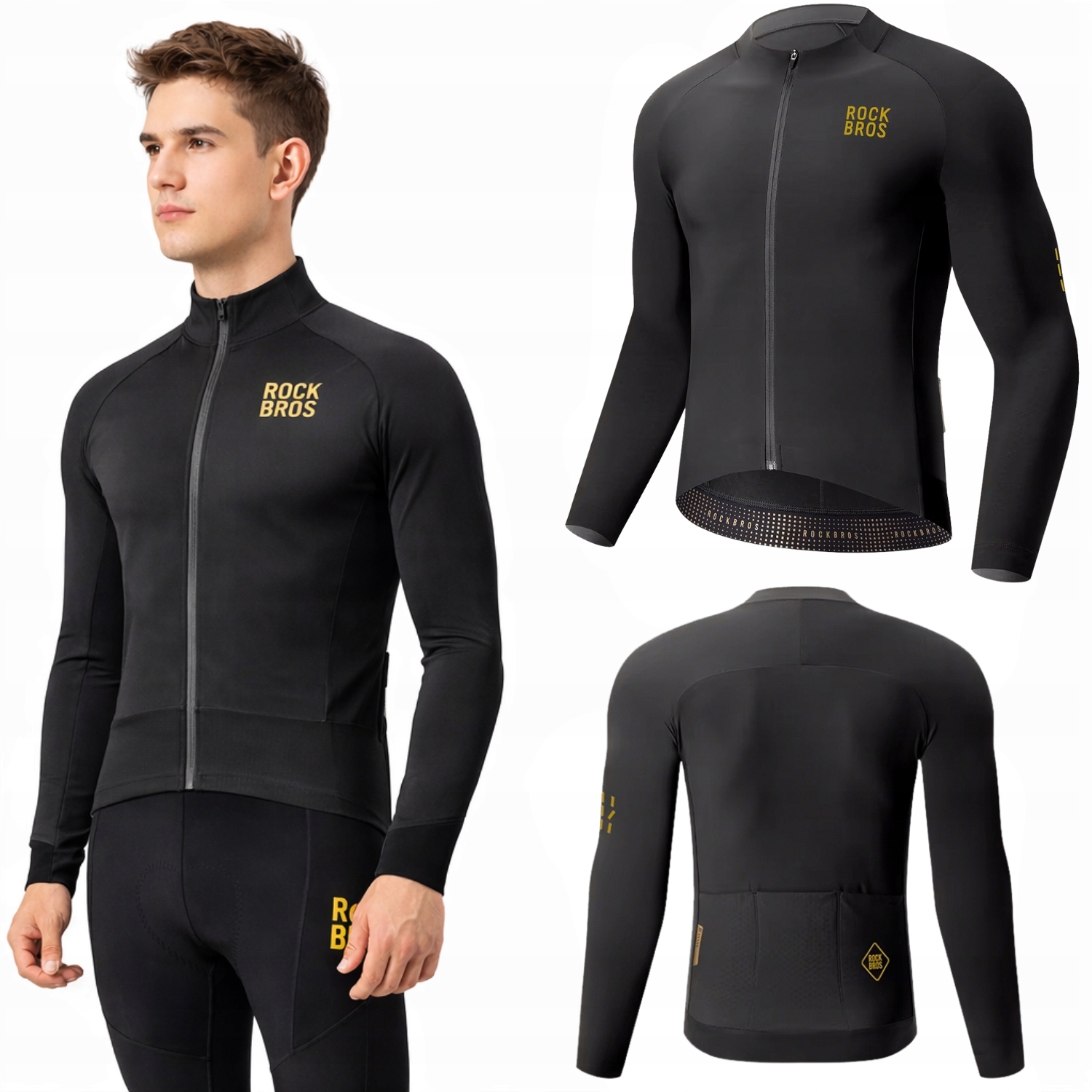 Kurtka Rowerowa Męska Na Rower Sportowa Termoaktywna Ciepła XXXL Rockbros