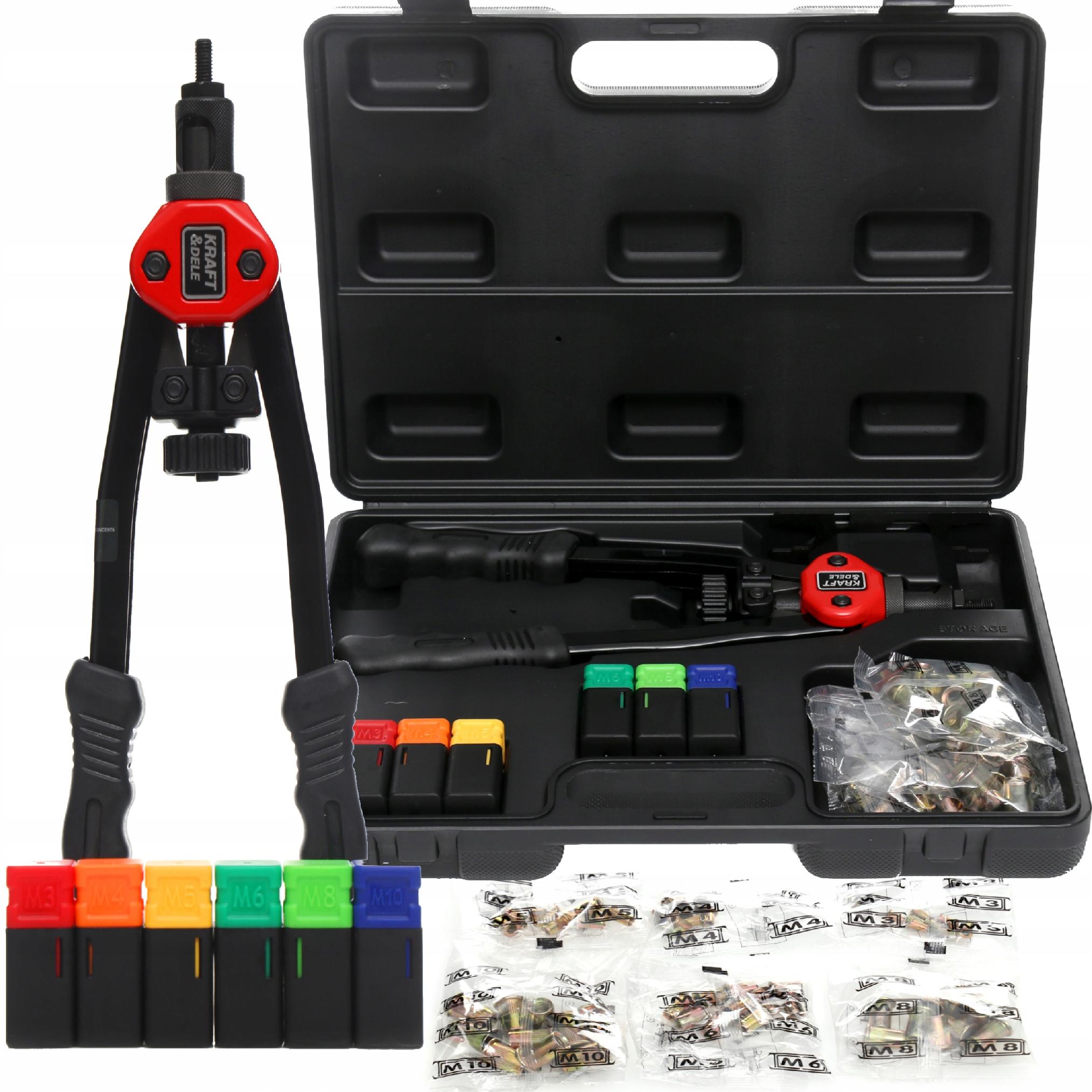 NITOWNICA RĘCZNA DO NITONAKRĘTEK M3-M10 WALIZKA