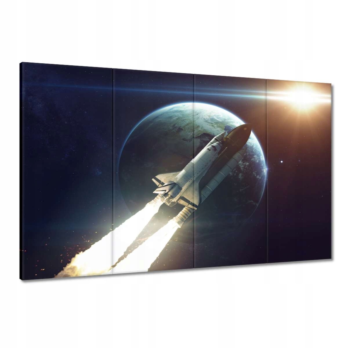 Obrazy 120x80 Vesmírný raketoplán ve vesmíru