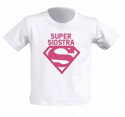 

Koszulka dziecięca biała Super Siostra 9-11 lat