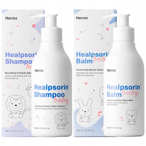 Zestaw Hermz Szampon Balsam dla dzieci azs łzs