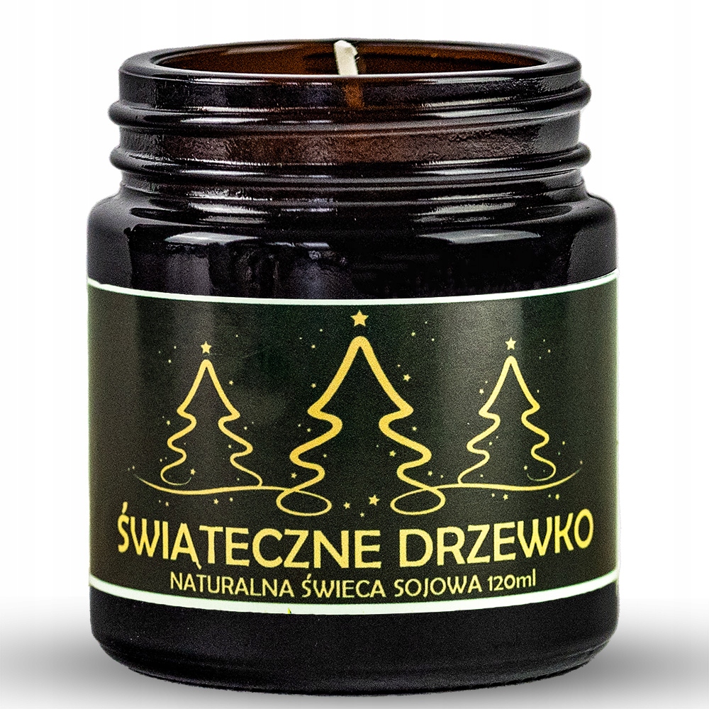 

Naturalna świeca sojowa Świąteczne Drzewko 120ml