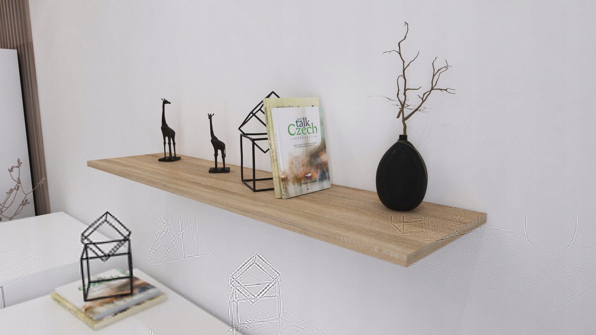 PÓŁKA PŁYTA SONOMA LAMINOWANA 20 x 120 CM FORMATKA Marka inna