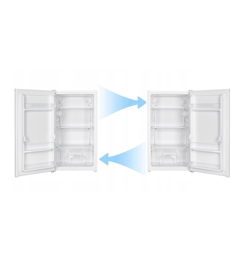 MAŁA LODÓWKA PODBLATOWA 85cm CHŁODZIARKA BIAŁA 88L HOTELOWA NA DZIAŁKĘ Kolor dominujący biały