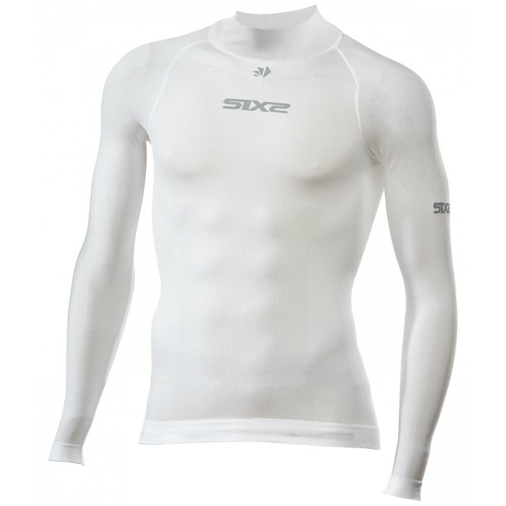 SIXS TS3L BT ultra ľahké tričko s dl. rukávom a stojačikom biela M/L