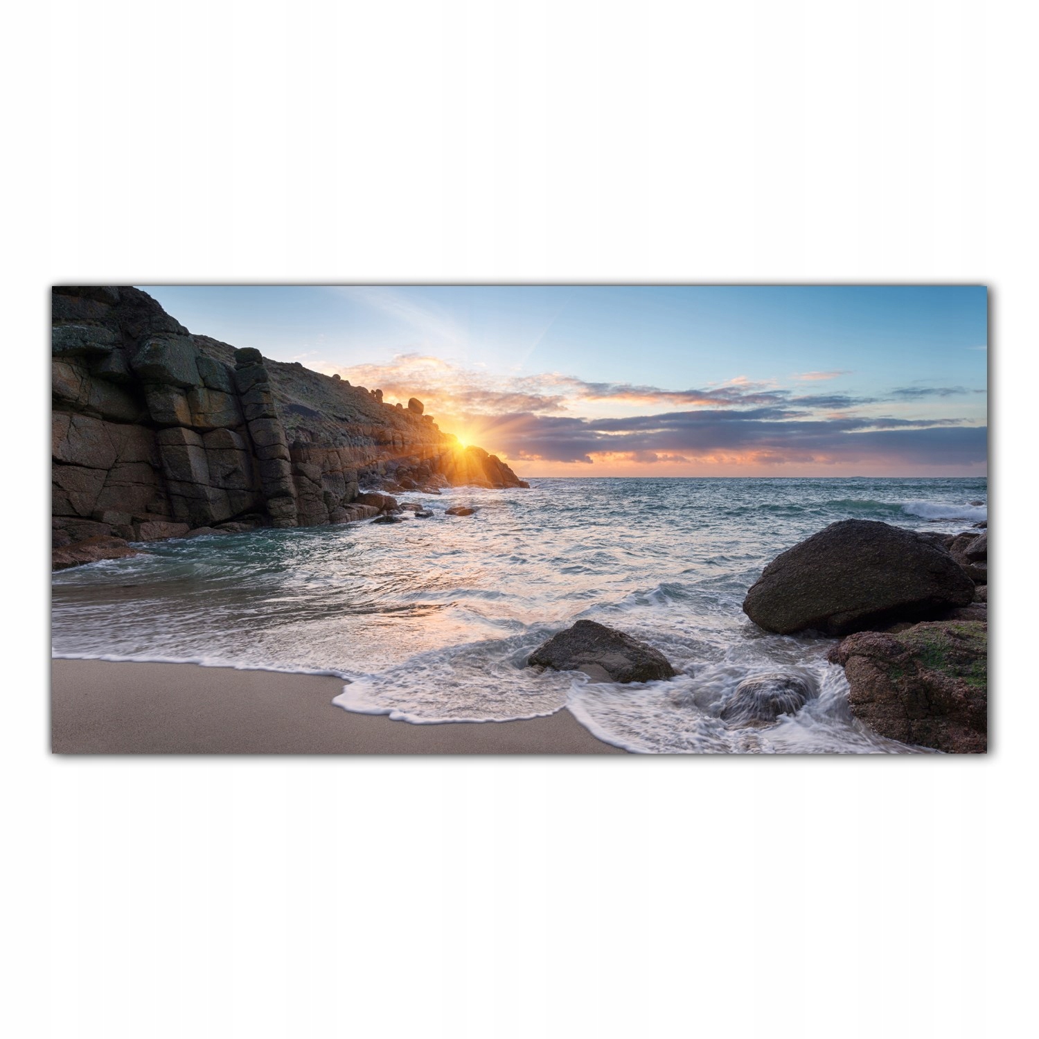 

Obraz na szkle Foto Zatoka Wschód Słońca 140x70