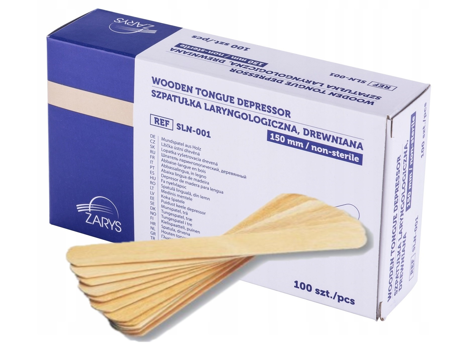 

Szpatułka drewniana laryngologiczna wosk 100 szt.