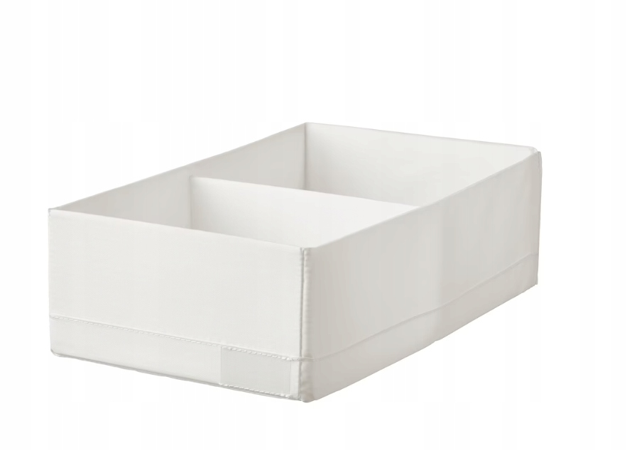 PUDEŁKO Z PRZEGRÓDKAMI, BIAŁE 20x34x10cm STUK IKEA