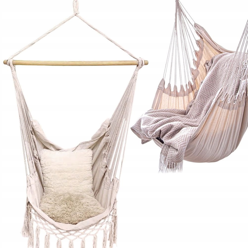 Brazilská houpací síť béžová