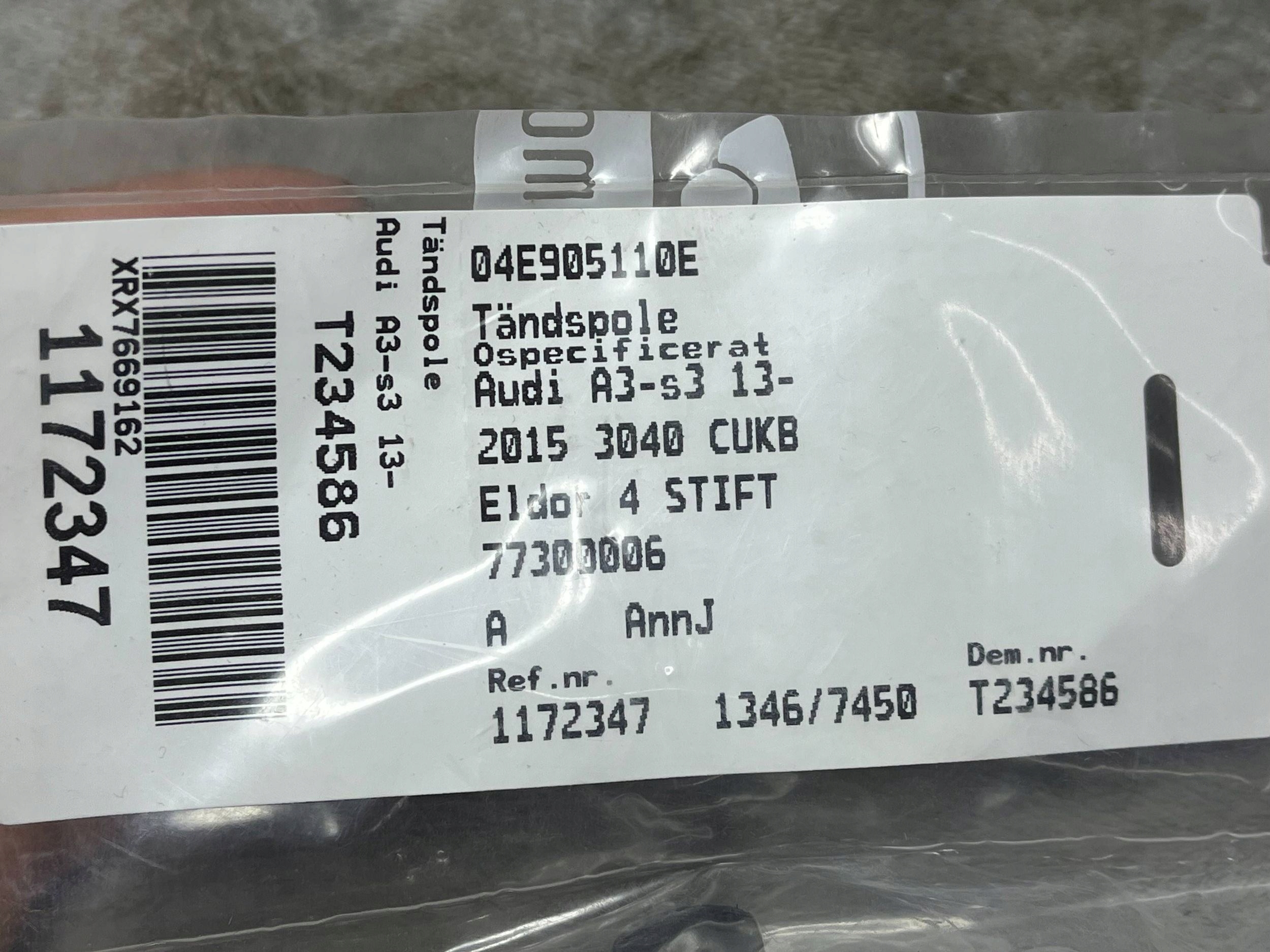 coil ignition 04E905110E VW TOURAN III 5T 1.4 TSI !J