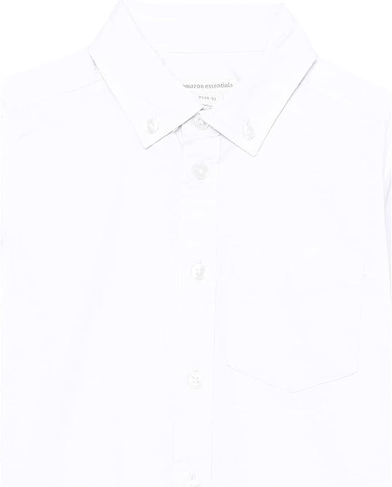 AMAZON ESSENTIALS Koszula chłopięca biała z krótki rękaw r.14-16 plus size Kod producenta 27766