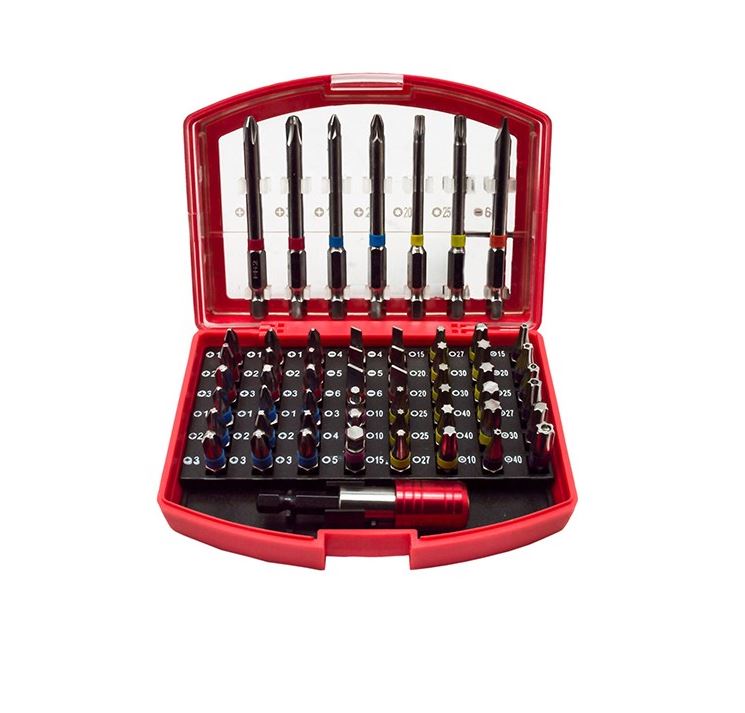 Zestaw bitów płaskich krzyżowych torx 56el.