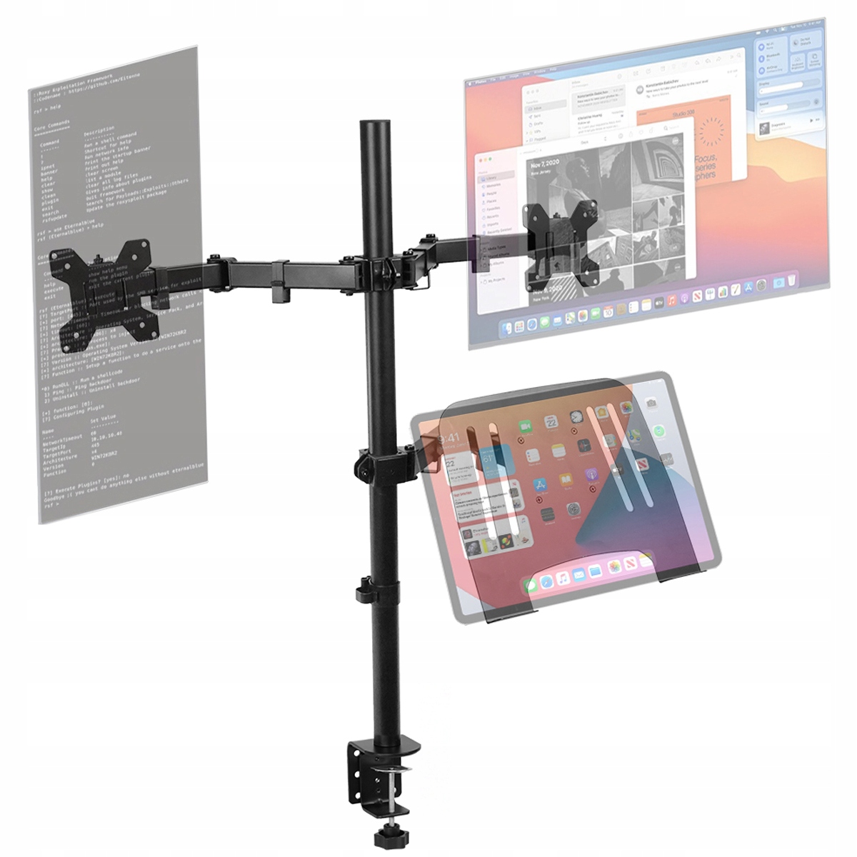 Univerzální Pohyblivý Stolní Držák Na Dva Monitory 17-32'' Vesa