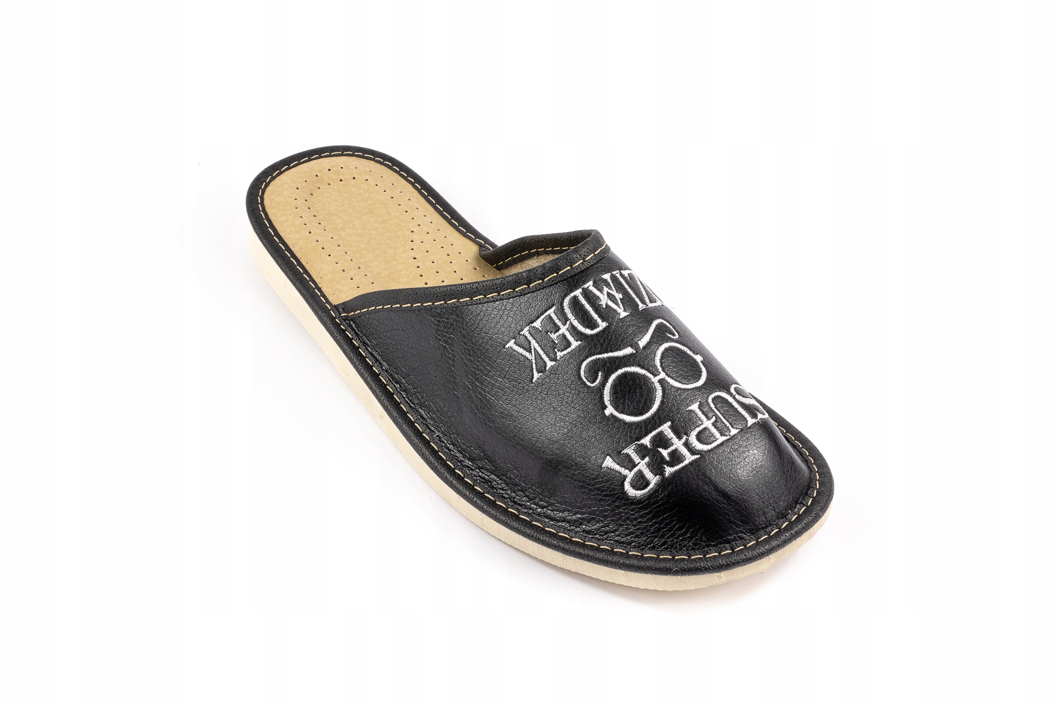 Pantofle, kapcie męskie Super Dziadek na PREZENT Rozmiar 46