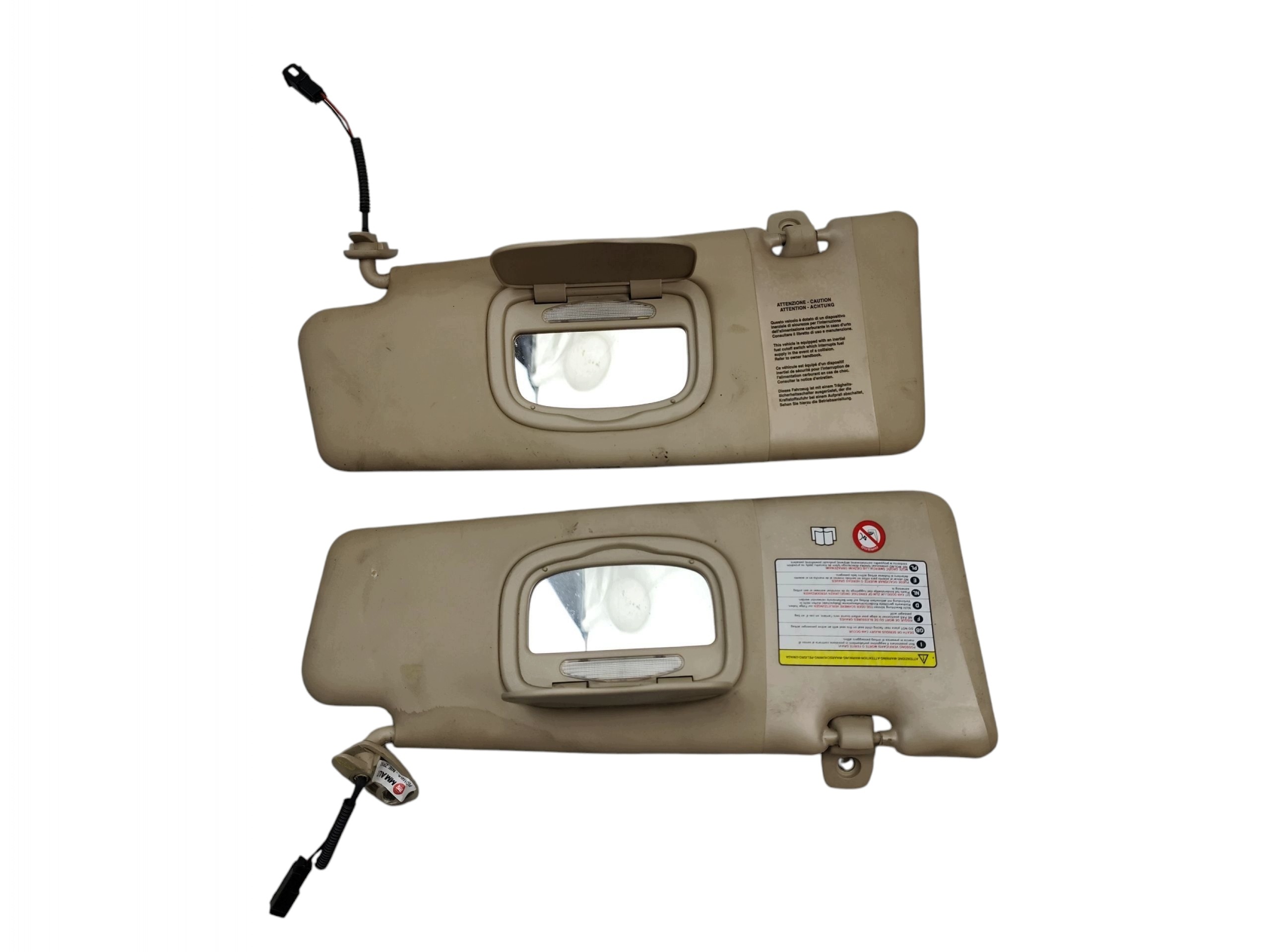 SLONECZNIKI visors visor visor left right KPL LANCIA DELTA III